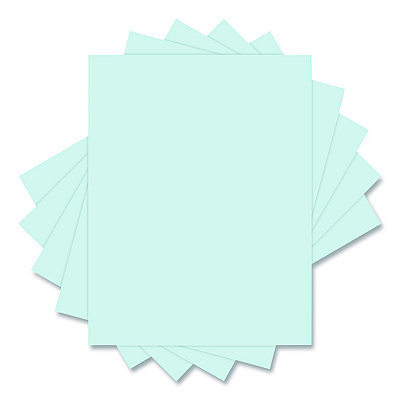 Universal Deluxe Colored Paper, 20 lb Bond Weight, 8.5 x 11, Blue, 500/Ream (UNV11202)