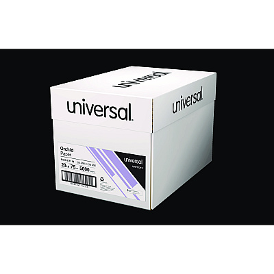 Universal Deluxe Colored Paper, 20 lb Bond Weight, 8.5 x 11, Orchid, 500 Sheets/Ream, 10 Reams/Carton (UNV11212CT)