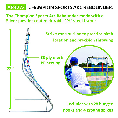 Champion Sports ARC Rebounder, 72  x 42 (CSIAR4272)