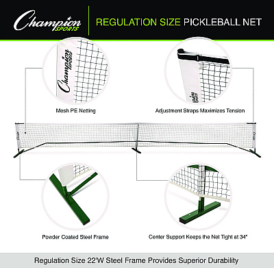 Champion Sports Pickleball Net, 36 ft x 22" (CSIPBNET)
