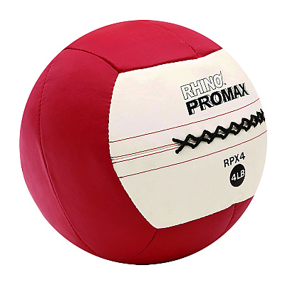Champion Sports Rhino Promax Medicine Ball, 4 lb, Red (CSIRPX4)