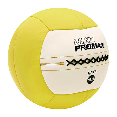 Champion Sports Rhino Promax Medicine Ball, 8 lb, Yellow (CSIRPX8)