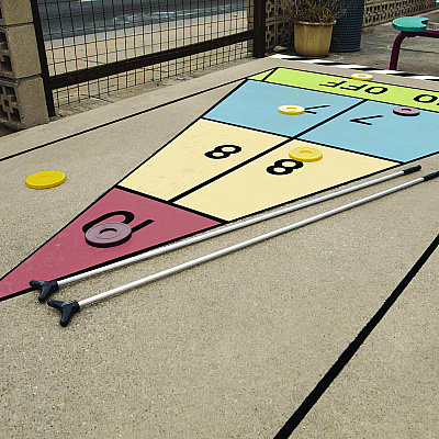 Champion Sports Shuffleboard Set, 4 Cues, 8 Pucks (CSISBA10)
