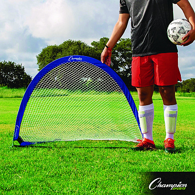 Champion Sports Extreme Pop-Up Soccer Goal with Carrying Bag, 48  x 30 (CSISG4830)
