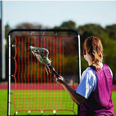 Champion Sports Lacrosse Ball Rebounder, 80" x 3 ft, 1.25" dia Frame (CSILBT10)
