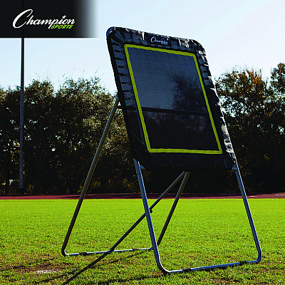 Champion Sports Deluxe Lacrosse Ball Rebounder, 6 ft  x 3 ft, 1.5" dia Frame (CSILBT43)