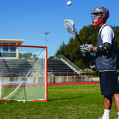 Champion Sports Pro High School Lacrosse Goal, 6 ft x 6 ft, 1.65" dia Frame (CSILNGHS)