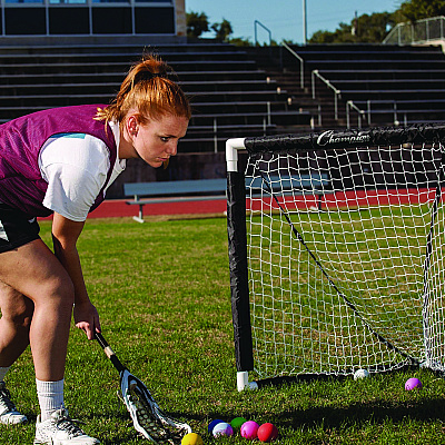 Champion Sports Mini Lacrosse Goal, 3 ft  x 3 ft, 1.5" dia Frame (CSIMLG)