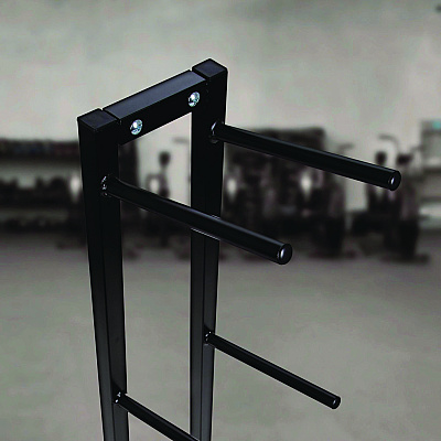 Champion Sports Single Medicine Ball Tree, 11" x 15" x 52", Black (CSIMBR1)