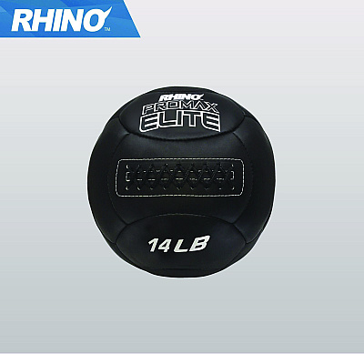 Champion Sports Rhino Promax Elite Medicine Ball, 14 lb, Black (CSIPRX14)