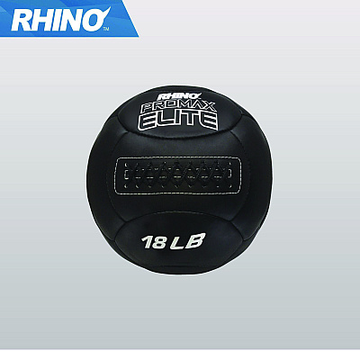 Champion Sports Rhino Promax Elite Medicine Ball, 18 lb, Black (CSIPRX18)