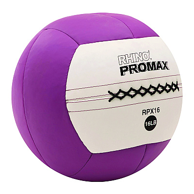 Champion Sports Rhino Promax Medicine Ball, 16 lb, Purple (CSIRPX16)