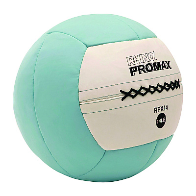 Champion Sports Rhino Promax Medicine Ball, 14 lb, Light Blue (CSIRPX14)