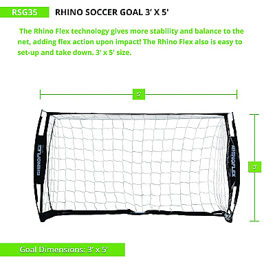 Champion Sports Rhino Soccer Goal, 36" x 60" (CSIRSG35)
