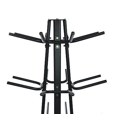 Champion Sports Round Medicine Ball Tree, 31" x 31" x 66.5", Black (CSIRTM1)