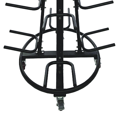 Champion Sports Round Medicine Ball Tree, 31" x 31" x 66.5", Black (CSIRTM1)