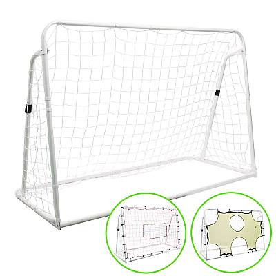 Champion Sports 3-in-1 Soccer Training Goal, 6 ft  x 4 ft, 1.25" dia Frame (CSISG3IN1)