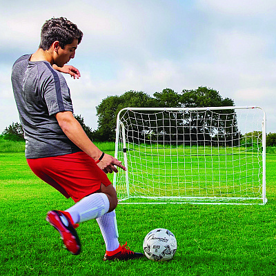 Champion Sports 3-in-1 Soccer Training Goal, 6 ft  x 4 ft, 1.25" dia Frame (CSISG3IN1)