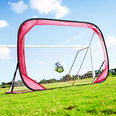 Champion Sports Pop Up Soccer Goal, 72"  x 48", 1.25" dia, Pair (CSISG64)