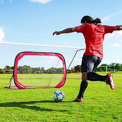 Champion Sports Pop Up Soccer Goal, 72"  x 48", 1.25" dia, Pair (CSISG64)