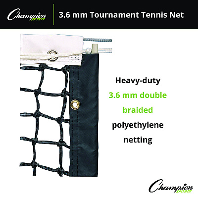 Champion Sports Tournament Tennis Net, 42 ft x 3.5 ft (CSIT200)