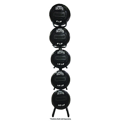 Champion Sports U-Ring Single Medicine Ball Tree, 23" x 22.5" x 64.5", Black (CSISTM1)