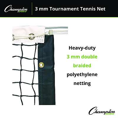 Champion Sports Tournament Tennis Net, 42 ft x 3.5 ft (CSIT100)