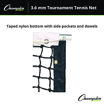 Champion Sports Tournament Tennis Net, 42 ft x 3.5 ft (CSIT200)