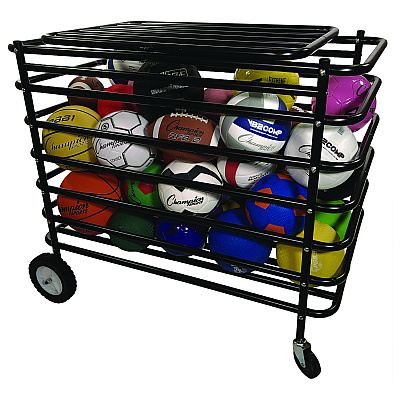 Champion Sports Ultimate Lockable Ball Locker, 24" x 44" x 39", Black (CSIUBX)