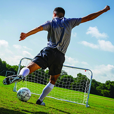 Champion Sports Easy Fold Soccer Goal, 6 ft  x 3 ft, 1.25" dia Frame (CSISG63)