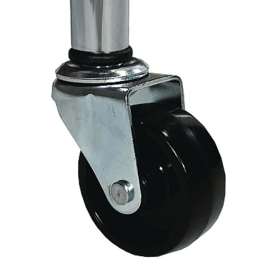 Champion Sports Portable Lockable Ball Locker, Metal, 176 lb Capacity, 24 x 39 x 40, Chrome (CSIBLX)