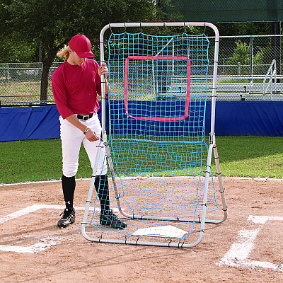 Champion Sports Multi-Sport Pitch Back Screen, 72" x 42", 1.25" dia frame (CSIBN4272)