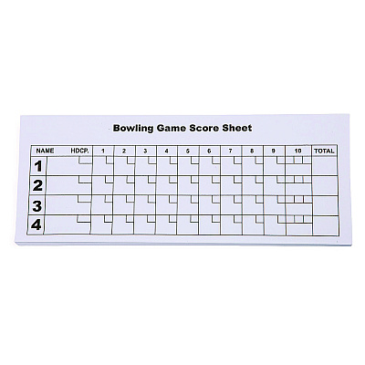Champion Sports Plastic Bowling Pin Set, White, 10/Set (CSIBP10)