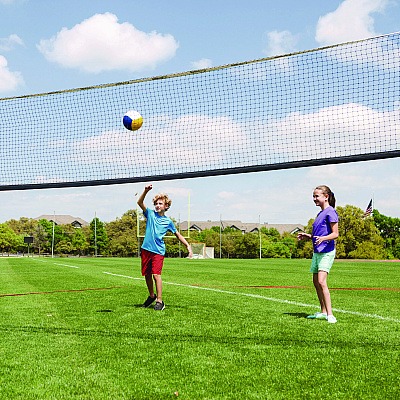 Champion Sports Deluxe Volleyball/Badminton Tournament Set, (4) Rackets/(2) Shuttlecocks/(2) Birdies/Net/Pump/Volleyball (CSICG202)