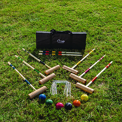 Champion Sports Deluxe Croquet Tournament Set, with Carry Bag (CSICRQSET)