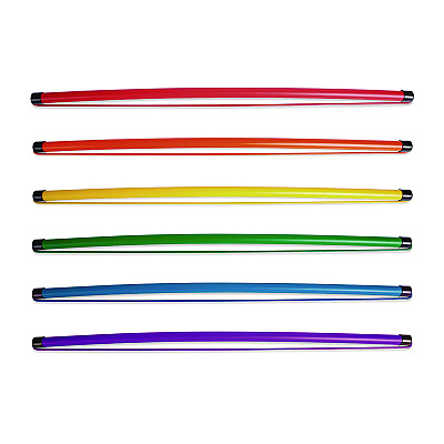 Champion Sports Jump Rope Baton Set, 32", Assorted Colors, 6 Batons/Set (CSIJK6SET)