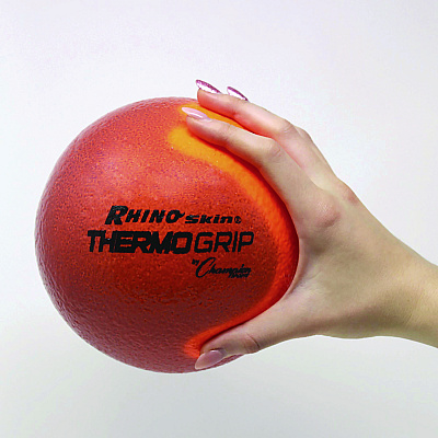 Champion Sports Rhino Skin Thermo Grip Dodgeball Set, 6.3" Diameter, Assorted Colors, 6/Set (CSIRXTHRMSET)