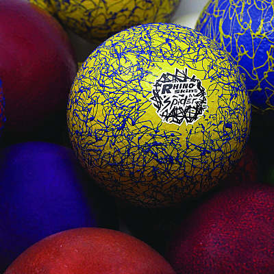Champion Sports Rhino Skin Spider Dodgeball Set, 6.3" Diameter, Assorted Colors, 6/Set (CSIRXSPDRSET)