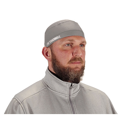 ergodyne Chill-Its 6632 Performance Knit Cooling Skull Cap, Polyester/Spandex, One Size Fits Most, Gray (EGO12708)