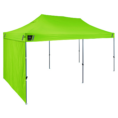 ergodyne Shax 6091 Pop-Up Tent Sidewall, 120" x 120", Polyester, Lime (EGO12996)