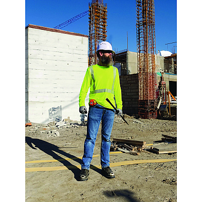 ergodyne Chill-Its 6688 Type R Class 2 Cooling Hi-Vis Sun Shirt with UV Protection, Small, Lime (EGO12136)