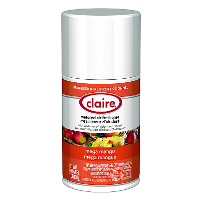 Claire Metered Air Freshener, Mango, 11 oz Aerosol Spray, 12/Carton (CGC116)