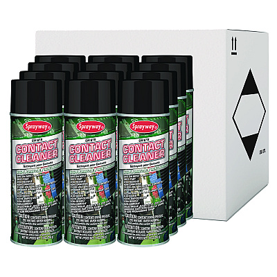 Sprayway Contact Cleaner, 10 oz Aerosol Spray, 12/Carton (CGC618)