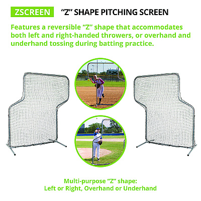 Champion Sports Z Pitching Screen, 7 ft x 5 ft (CSIZSCREEN)