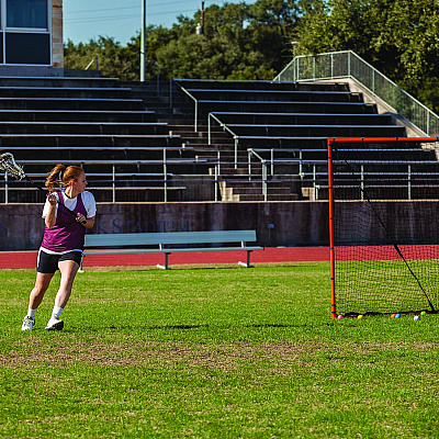 Champion Sports Backyard Lacrosse Goal and Net, 6 ft x 6 ft, 1.5" dia Frame (CSILNGL)