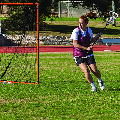 Champion Sports Backyard Lacrosse Goal and Net, 6 ft x 6 ft, 1.5" dia Frame (CSILNGL)