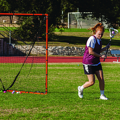 Champion Sports Backyard Lacrosse Goal and Net, 6 ft x 6 ft, 1.5" dia Frame (CSILNGL)