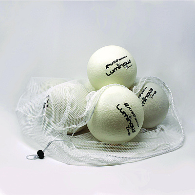 Champion Sports Rhino Skin Luminous Dodgeball Set, 6.3" Diameter, 6/Set (CSIRXLUMSET)