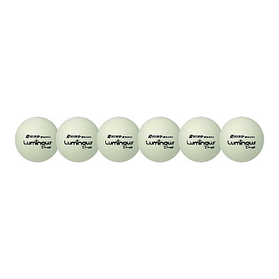 Champion Sports Rhino Skin Luminous Dodgeball Set, 6.3" Diameter, 6/Set (CSIRXLUMSET)