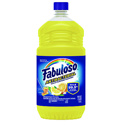 Fabuloso Antibacterial Multi-Purpose Cleaner, Sparkling Citrus Scent, 48 oz Bottle, 6/Carton (CPC98557)